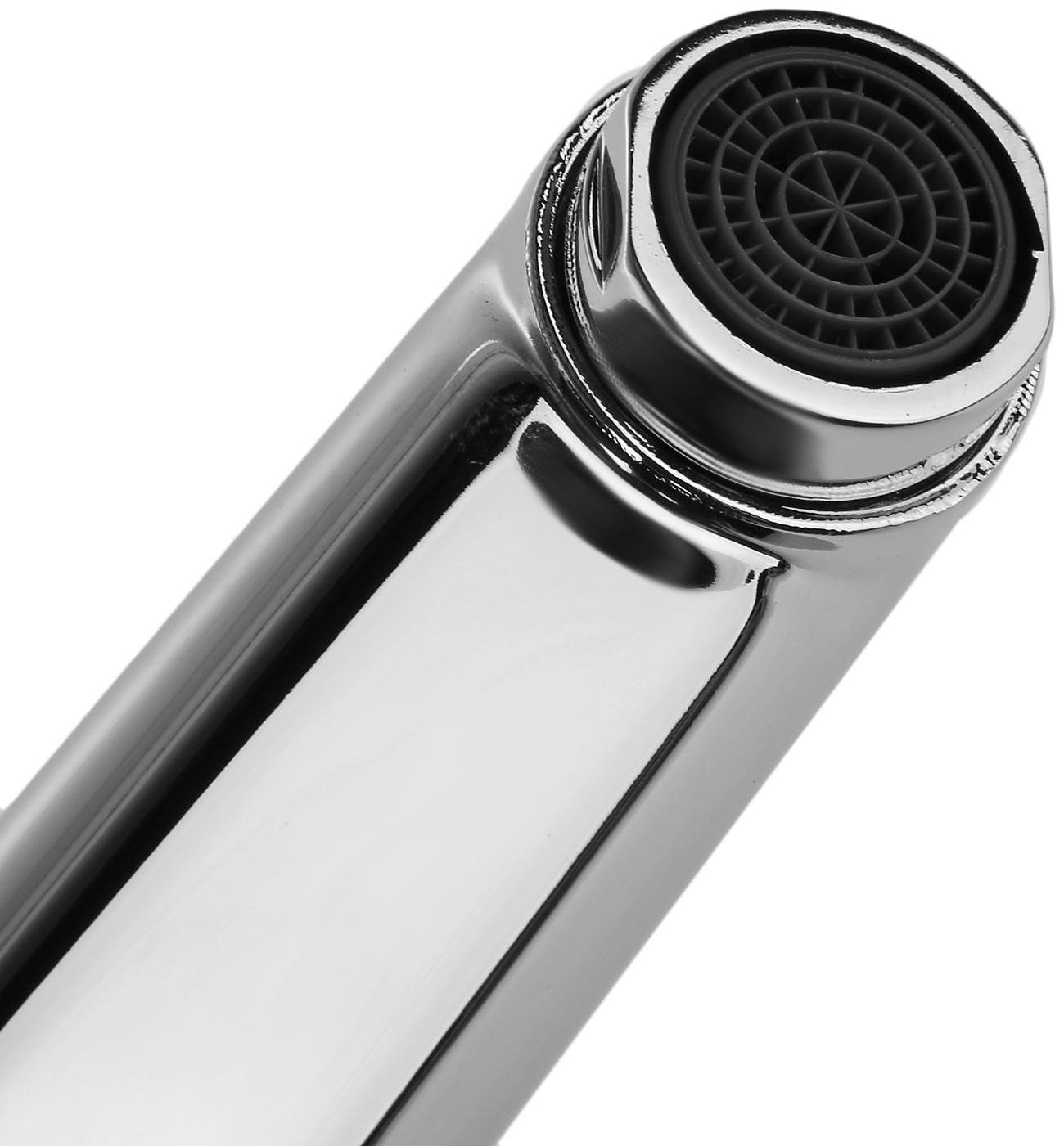 Смеситель для кухни Accoona A5160, однорычажный, силумин, хром