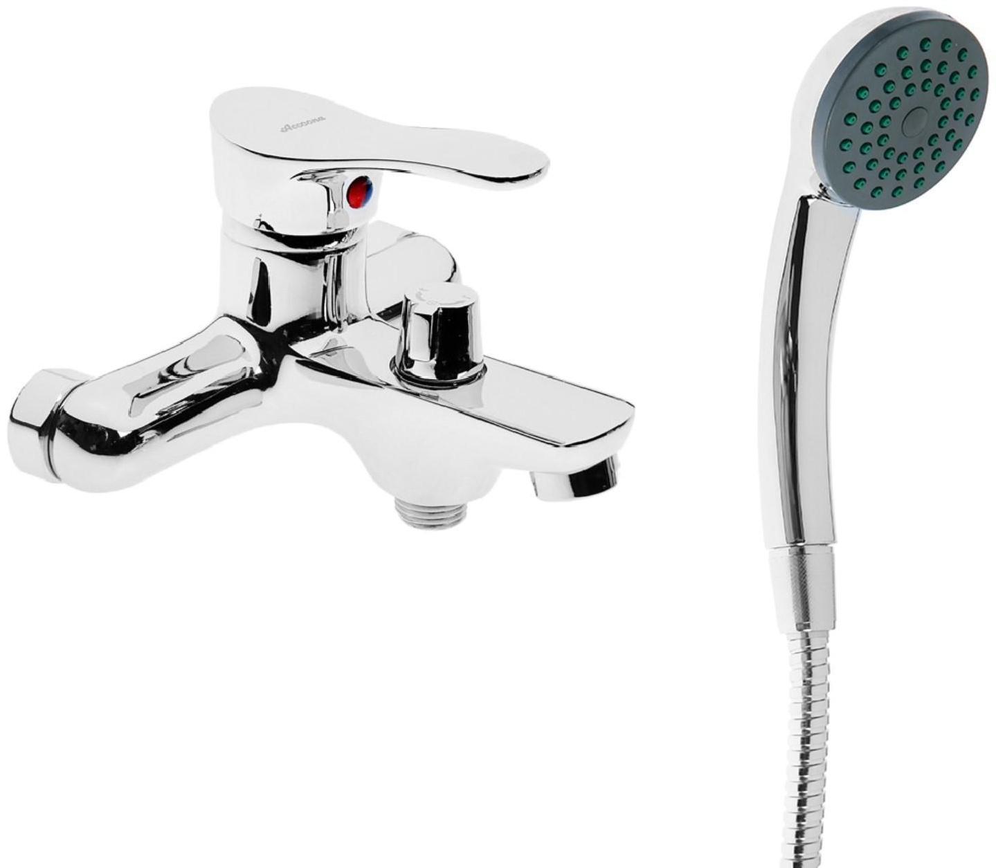 Cмеситель для ванны Accoona A6061, однорычажный, силумин, хром