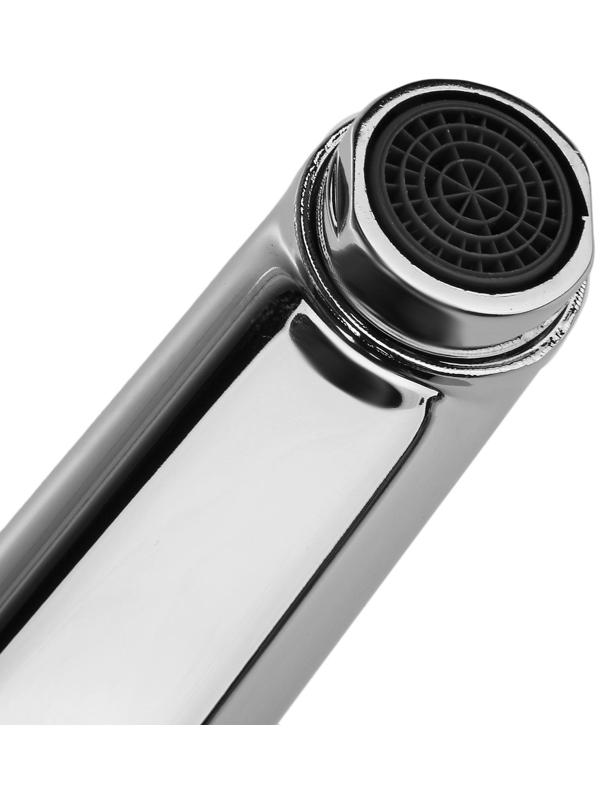 Cмеситель для кухни Accoona A4261, однорычажный, с гайкой, силумин, хром