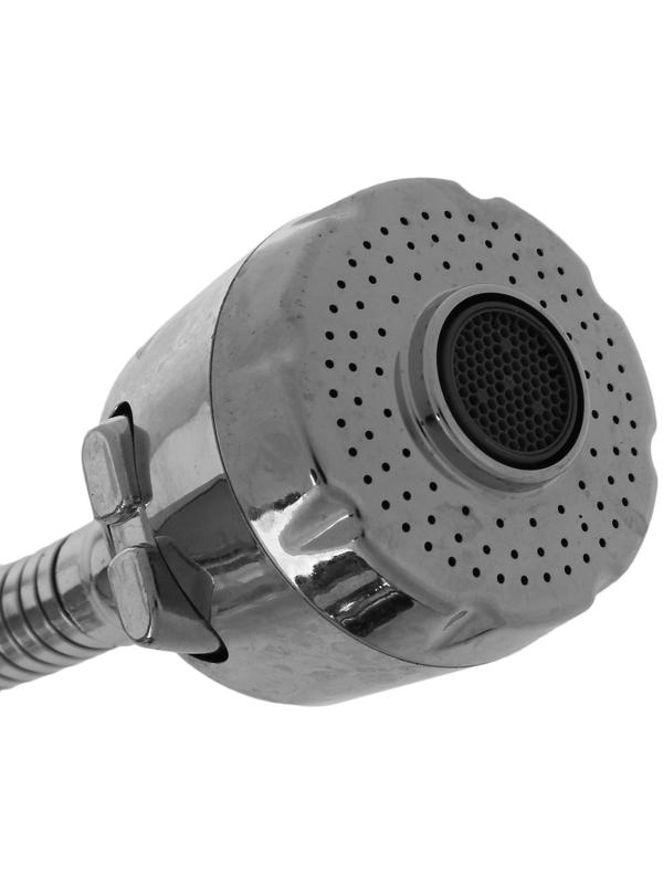 Смеситель для кухни Accoona A4864, однорычажный, гибкий излив, силумин, хром