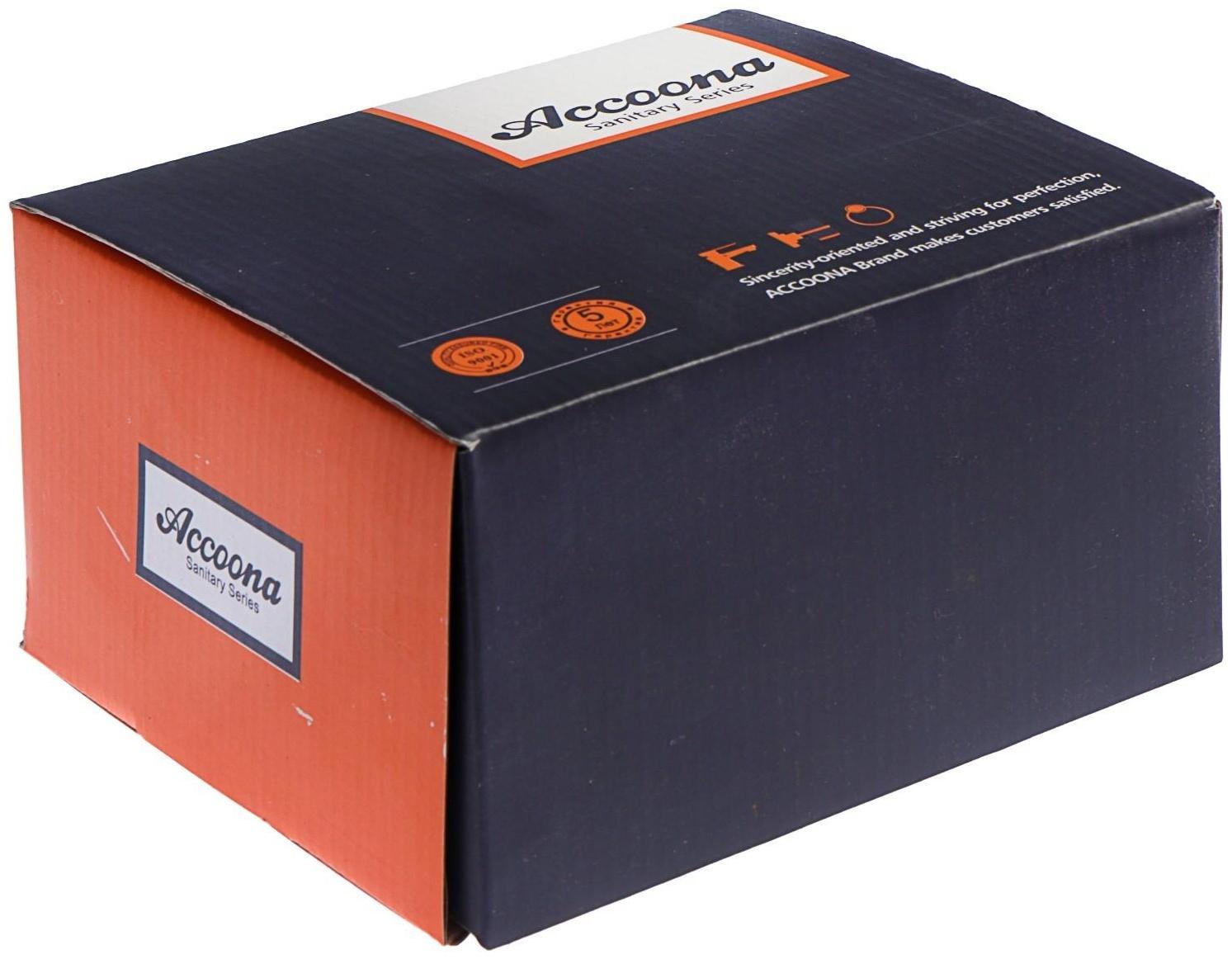 Смеситель Accoona A3167, однорычажный, с гигиенической лейкой, силумин, хром