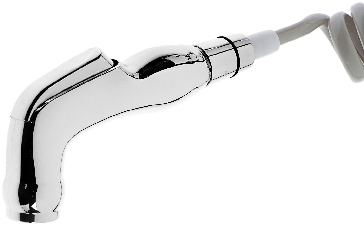 Смеситель Accoona A3167, однорычажный, с гигиенической лейкой, силумин, хром