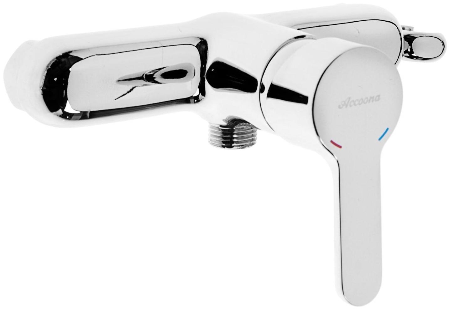 Смеситель Accoona A3167, однорычажный, с гигиенической лейкой, силумин, хром