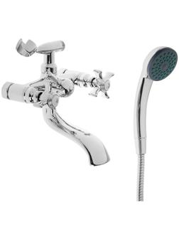 Cмеситель для ванны Accoona A6070, двухвентильный, латунь, хром