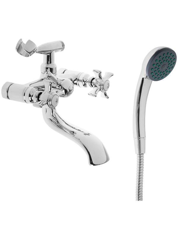 Cмеситель для ванны Accoona A6070, двухвентильный, латунь, хром