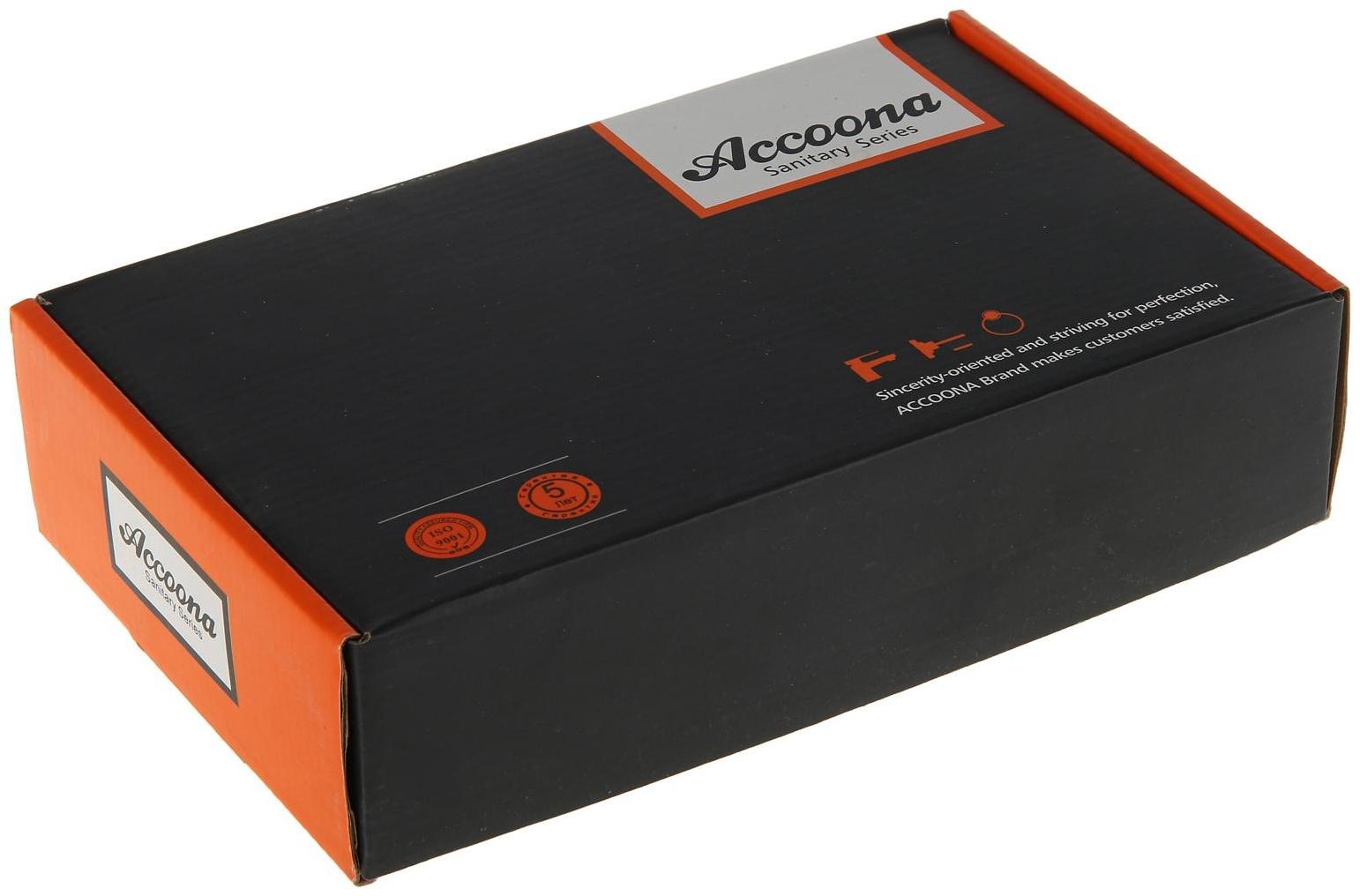 Cмеситель для раковины Accoona A9671, двухвентильный, латунь, хром