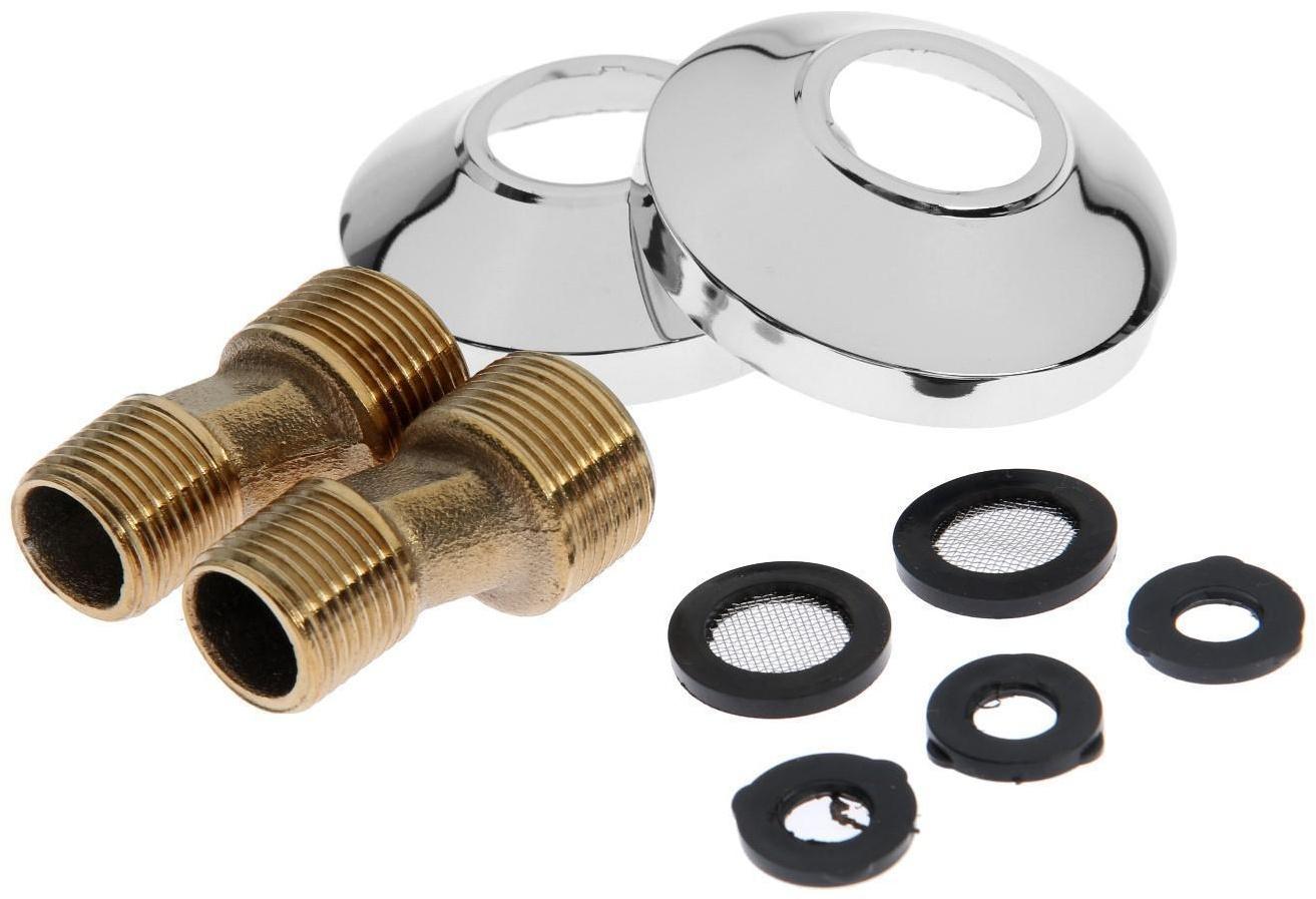 Cмеситель для ванны Accoona A7171-2, двухвентильный, латунь, хром