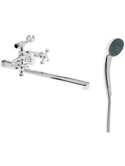 Cмеситель для ванны Accoona A7171-2, двухвентильный, латунь, хром