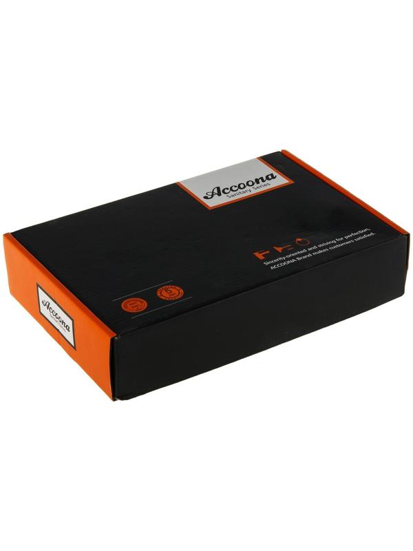 Cмеситель для кухни Accoona A4871, двухвентильный, гибкий излив, силумин, хром