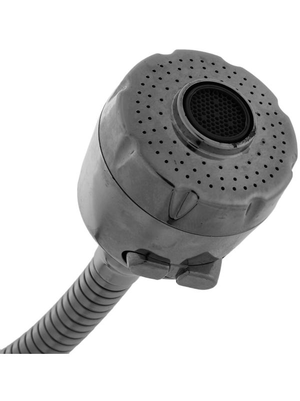 Cмеситель для кухни Accoona A4871, двухвентильный, гибкий излив, силумин, хром