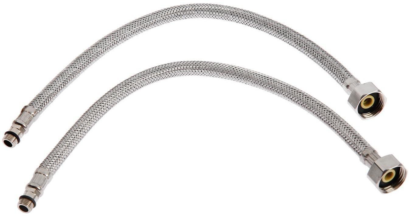 Cмеситель для кухни Accoona A4680, двухвентильный, с гайкой, силумин, хром