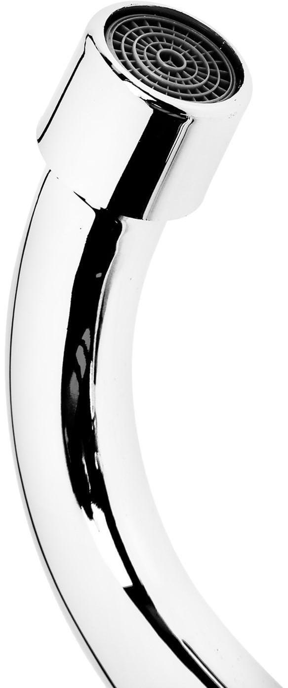 Cмеситель для кухни Accoona A4680, двухвентильный, с гайкой, силумин, хром