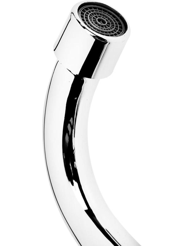 Cмеситель для кухни Accoona A4680, двухвентильный, с гайкой, силумин, хром