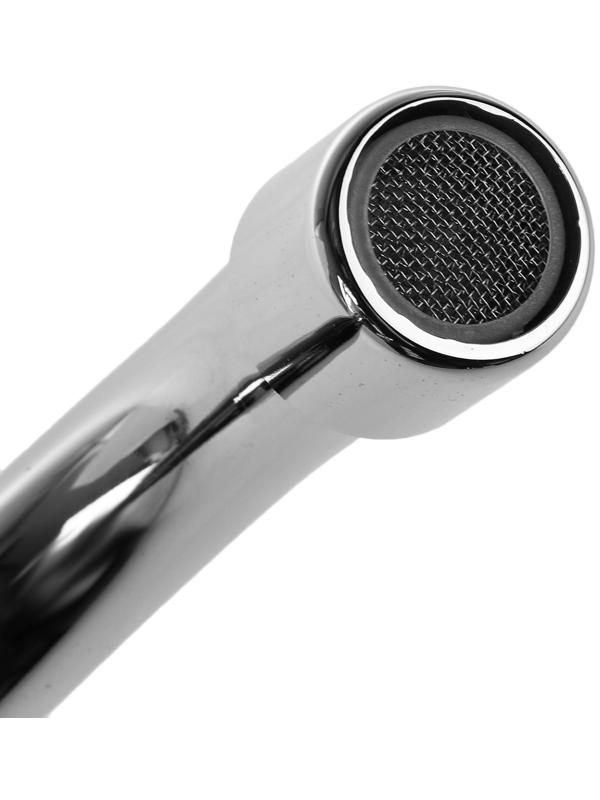 Cмеситель для кухни Accoona A4681, двухвентильный, с гайкой, силумин, хром