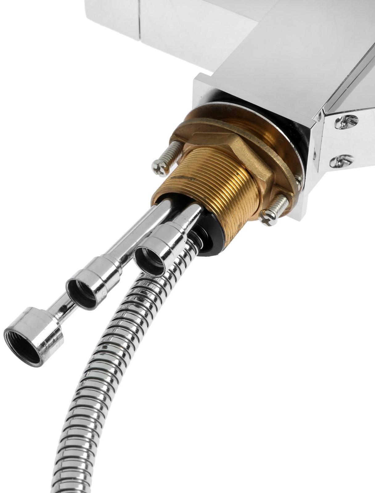 Cмеситель для кухни Accoona A4491, с гигиеническим душем, латунь, хром