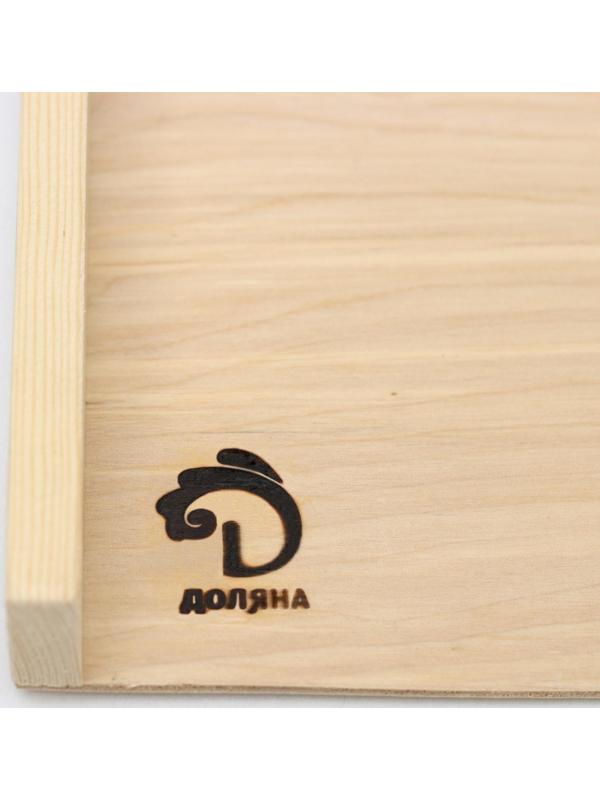 Доска для пельменей и пирогов с бортиком Доляна «Хозяюшка», берёза, 70×50×0,4 см