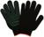 Перчатки, х/б, вязка 10 класс, 6 нитей, размер 9, с ПВХ точками, чёрные, Greengo