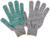 Перчатки, х/б, вязка 10 класс, 4 нити, размер 9, с ПВХ протектором, серые, Greengo