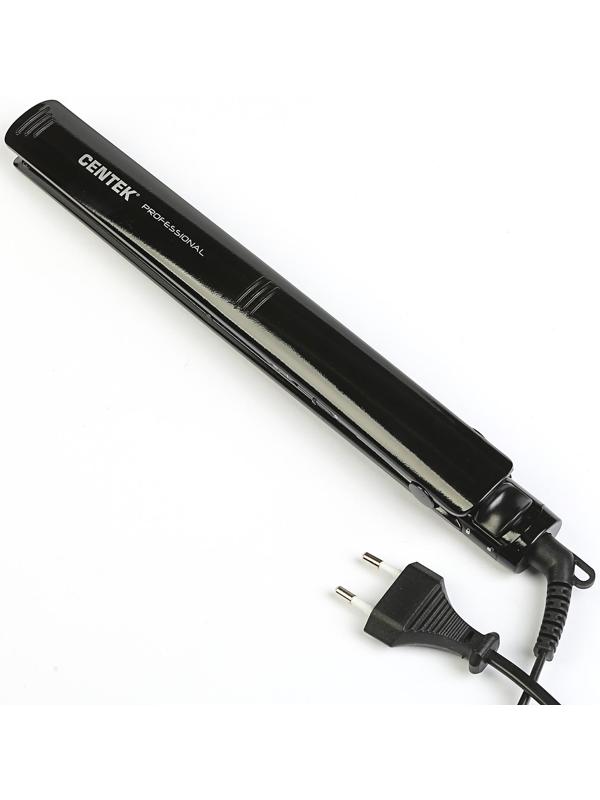 Выпрямитель Centek CT-2017, 60 Вт, керамическое покрытие, 25х120 мм, до 230°C, LED, черный