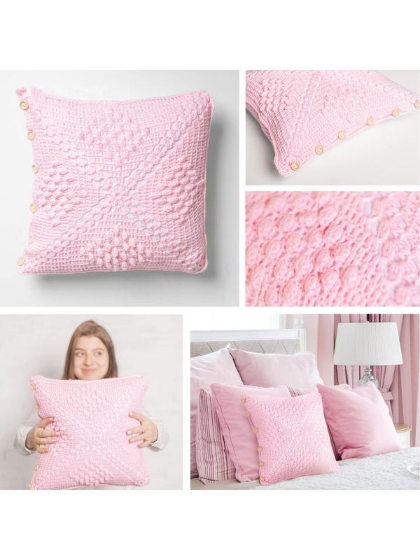 Интерьерная подушка «Розовые сны», набор для вязания, 14 × 21 × 8 см