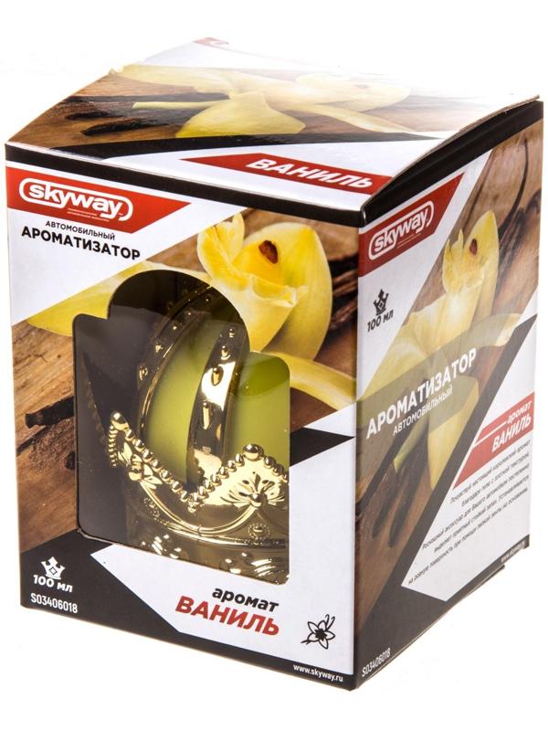 Ароматизатор Skyway, на панель, гелевый, Корона Ваниль, S03406018