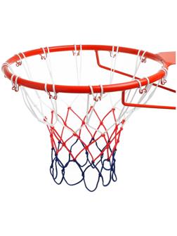Сетка баскетбольная, 50 см, нить 3 мм, триколор, (2 шт)