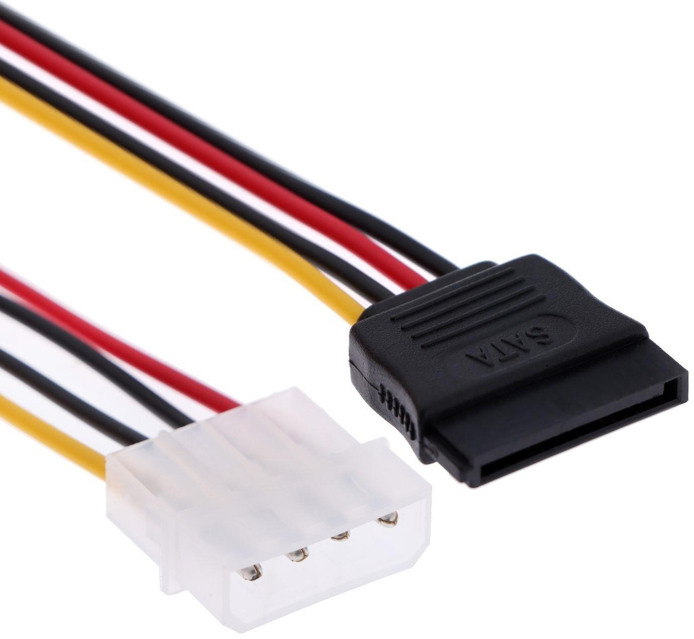 Кабель-переходник питания Cablexpert CC-SATA-PS, Molex(4pin)(m)-SATA(15pin)(f), 0.15 м