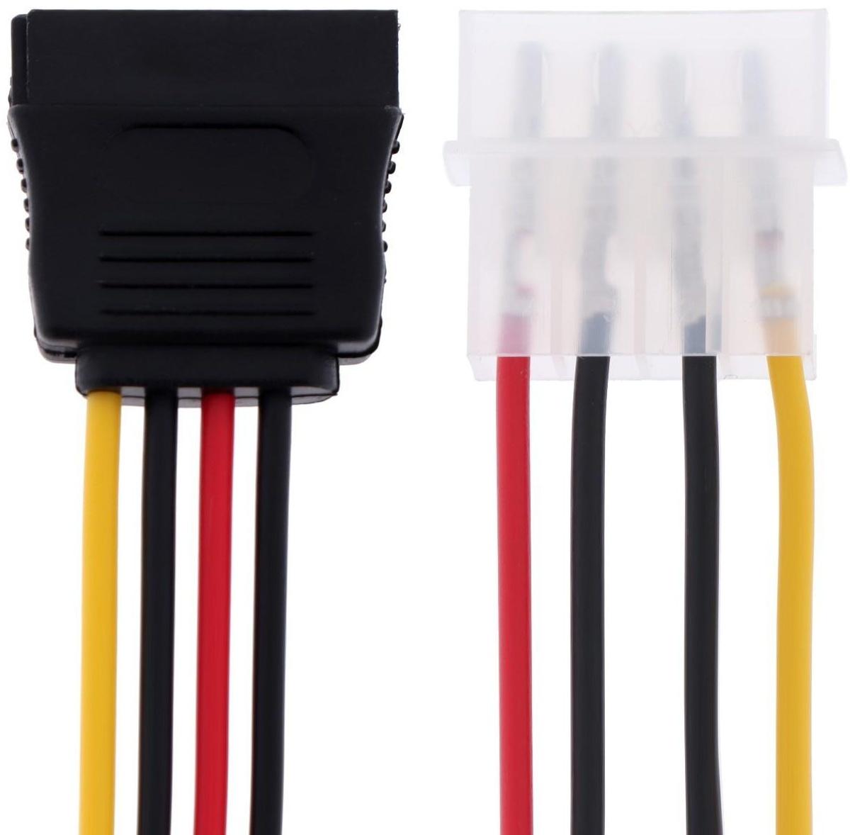 Кабель-переходник питания Cablexpert CC-SATA-PS, Molex(4pin)(m)-SATA(15pin)(f), 0.15 м