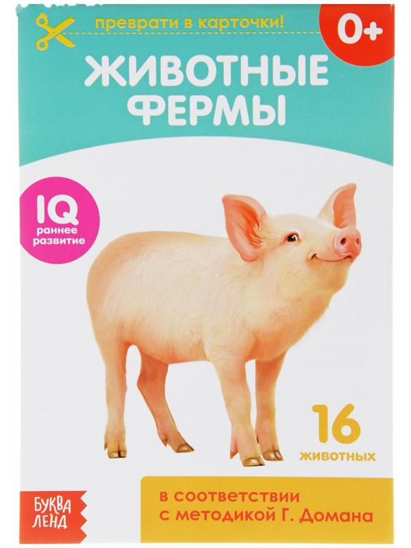 Обучающая книжка по методике Г. Домана «Животные фермы», 20 стр.