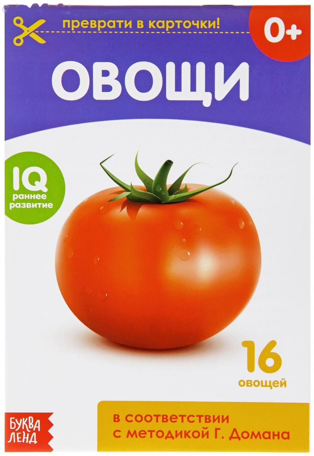 Обучающая книжка по методике Г. Домана «Овощи», 20 стр.