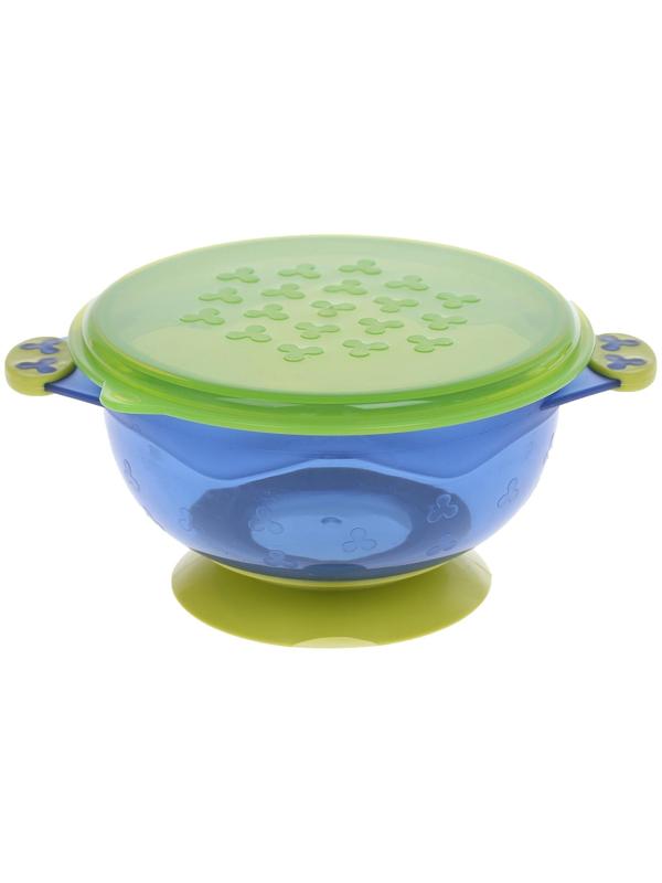 Набор детской посуды для кормления/хранения: миски на присоске, 3 шт.,150, 250, 350 мл. с крашками, от 5 мес.