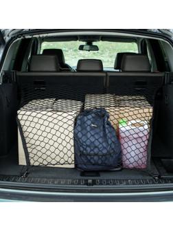 Сетка багажная TORSO, 75×75 см, 4 пластиковых крючка