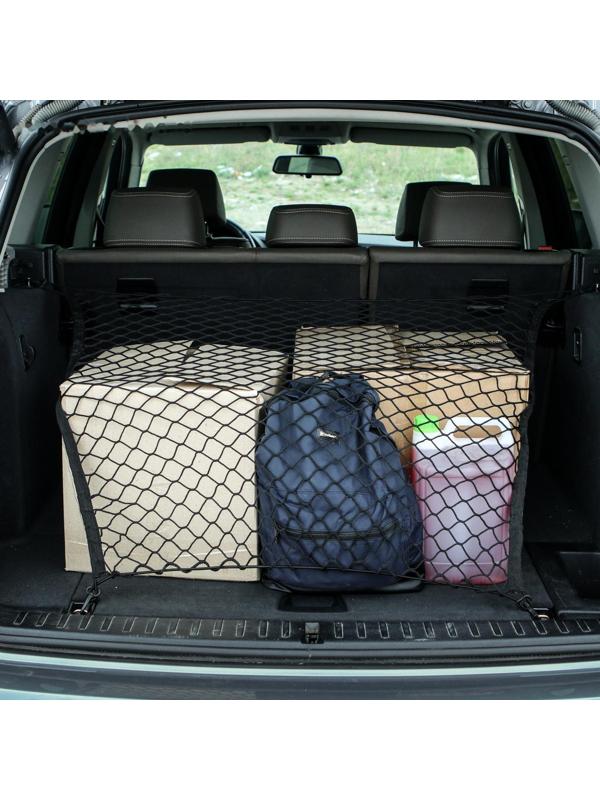 Сетка багажная TORSO, 75×75 см, 4 пластиковых крючка