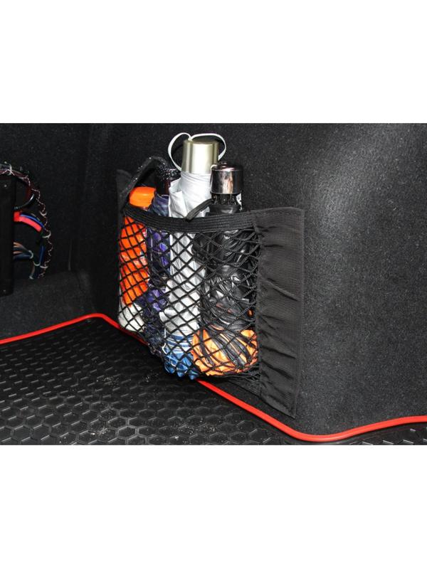 Сетка багажная TORSO для ниш, карман 25×40 см, на липкой ленте