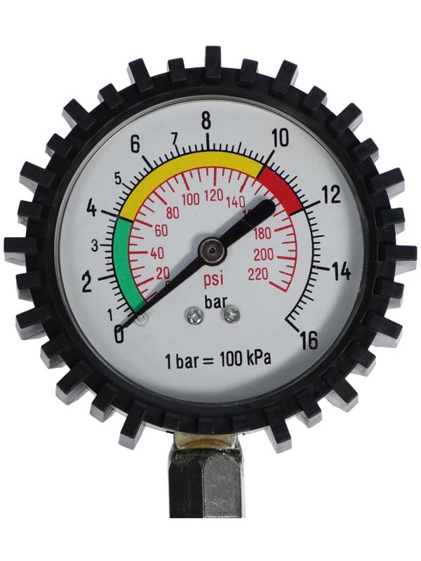 Манометр шинный для легковых и грузовых автомобилей, двустороннее соединение, МИКС