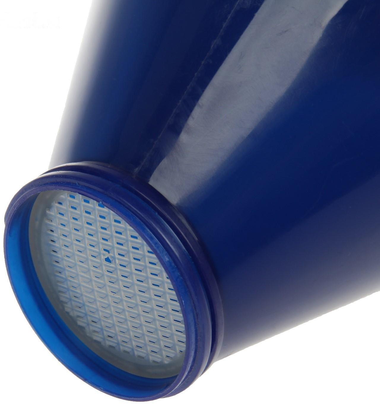 Воронка заливная с угловым носиком, с сеткой, разборная, диаметр 123 мм, длина 325 мм, МИКС