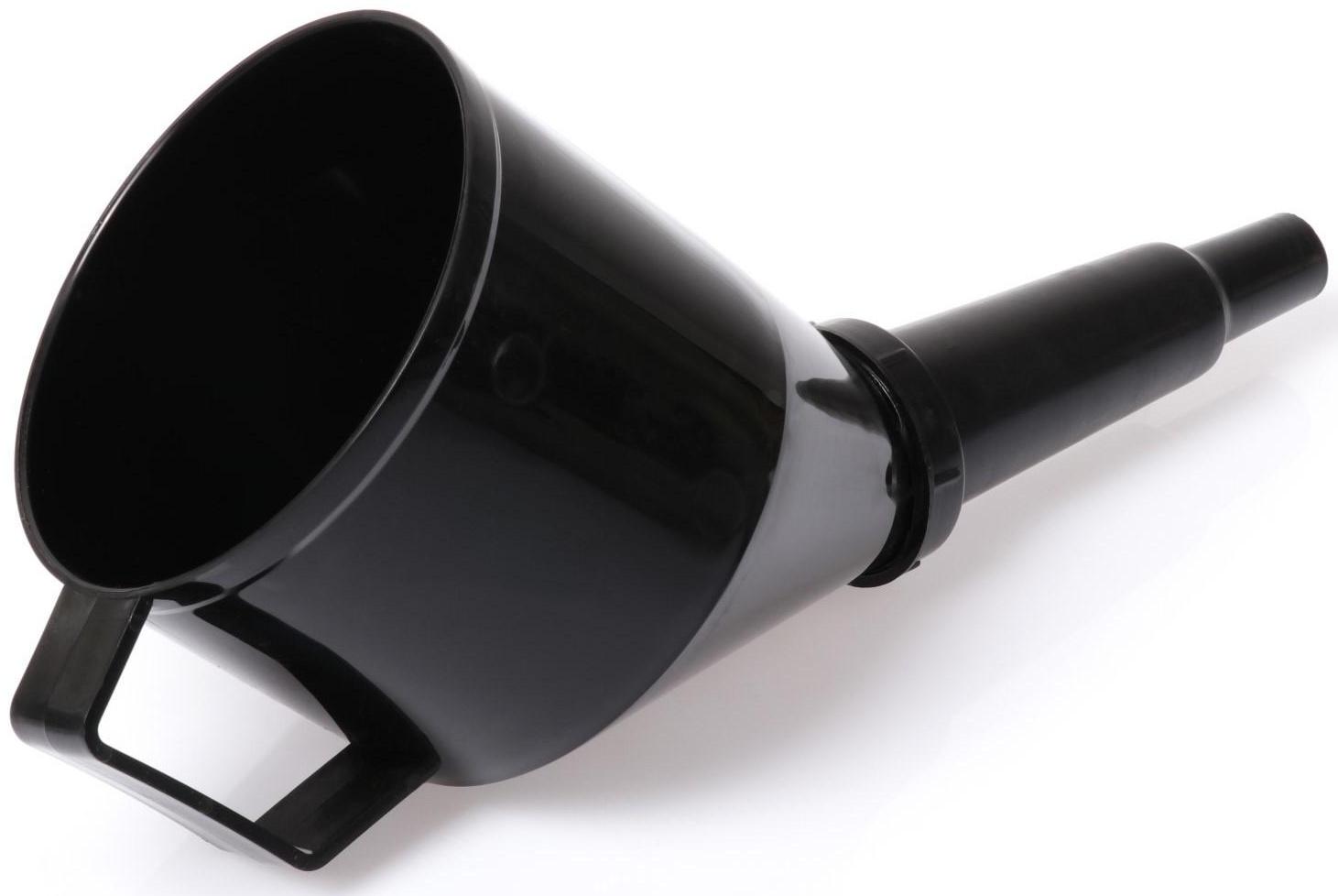 Воронка заливная с угловым носиком, с сеткой, разборная, диаметр 123 мм, длина 325 мм, МИКС