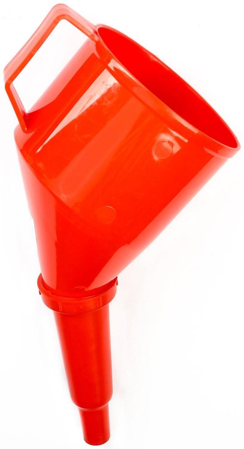 Воронка заливная с угловым носиком, с сеткой, разборная, диаметр 123 мм, длина 325 мм, МИКС