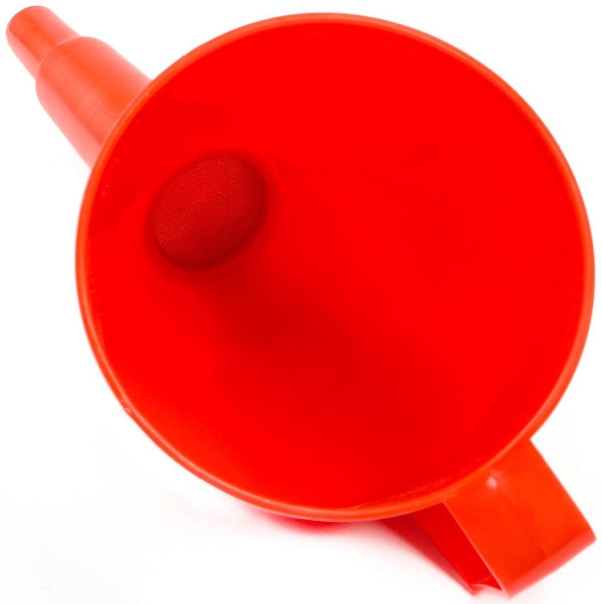 Воронка заливная с угловым носиком, с сеткой, разборная, диаметр 123 мм, длина 325 мм, МИКС