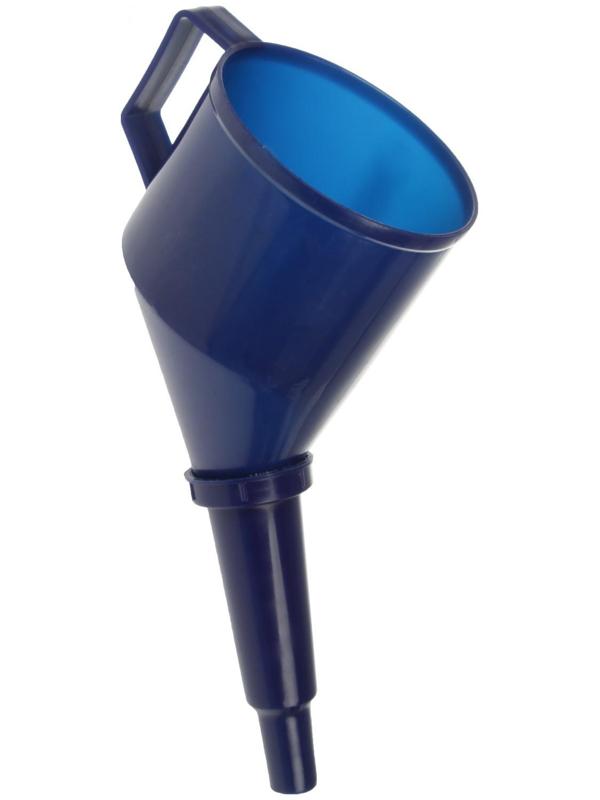 Воронка заливная с угловым носиком, с сеткой, разборная, диаметр 123 мм, длина 325 мм, МИКС