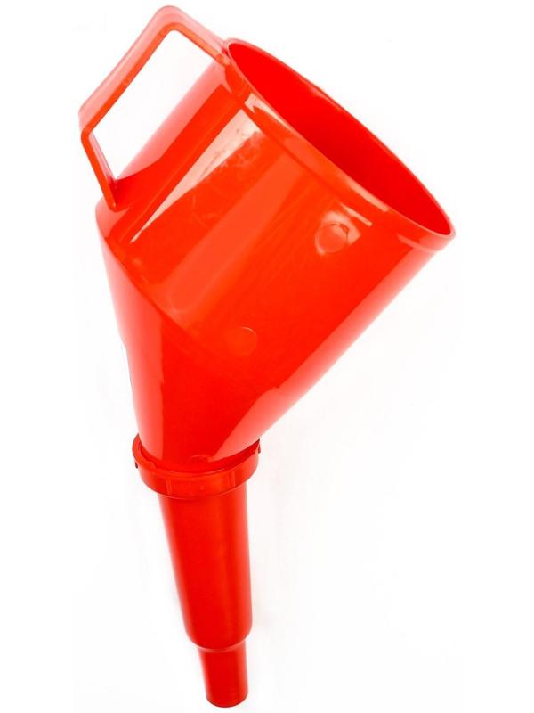 Воронка заливная с угловым носиком, с сеткой, разборная, диаметр 123 мм, длина 325 мм, МИКС