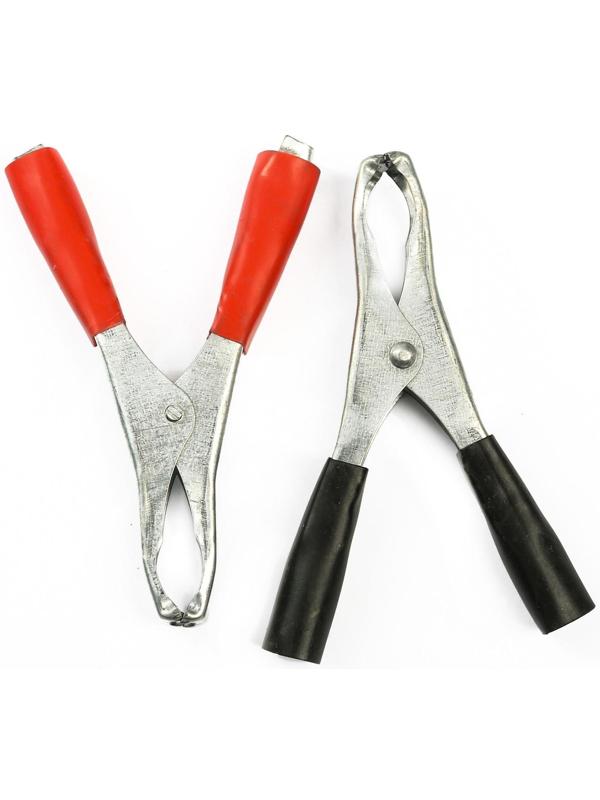 Зажимы-крокодилы для пусковых проводов, 50 А, 98 мм, набор 2 шт