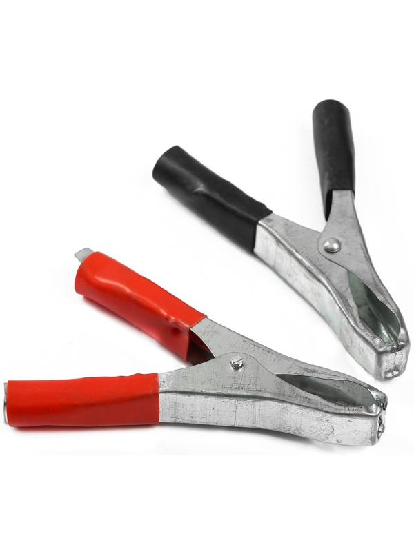 Зажимы-крокодилы для пусковых проводов, 50 А, 98 мм, набор 2 шт