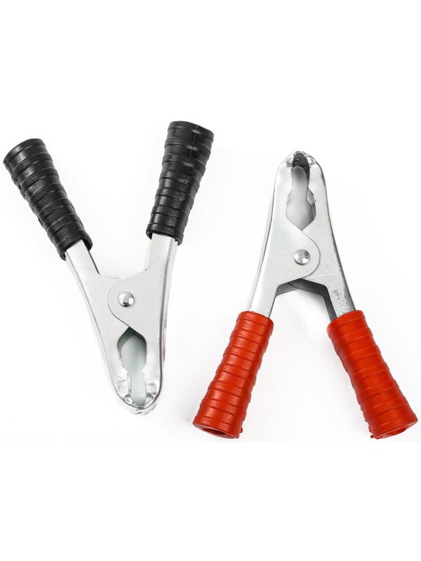 Зажимы-крокодилы для пусковых проводов, 100 А, 105 мм, набор 2 шт