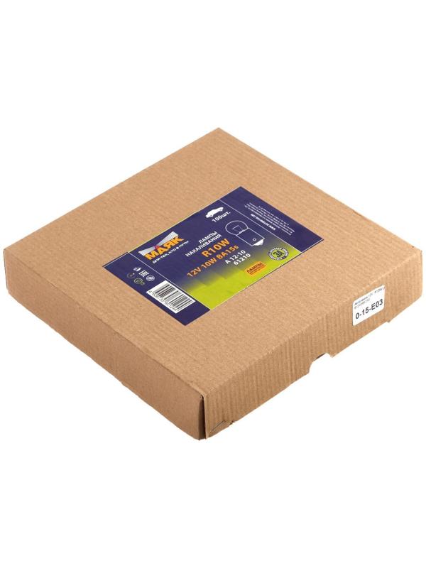 Лампа автомобильная Маяк, R10W, (BA15S), 12 В