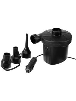 Насос электрический 12 В, 75 Вт, от прикуривателя, 3 насадки