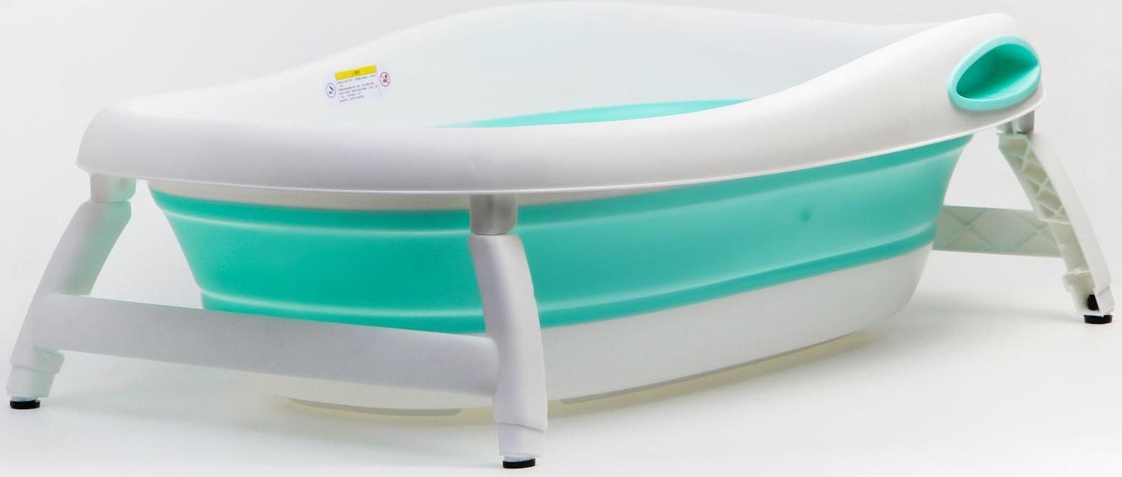 Ванночка детская складная, цвет бирюзовый