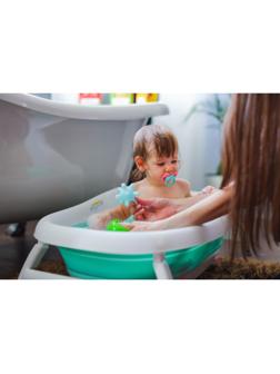 Ванночка детская складная, цвет бирюзовый