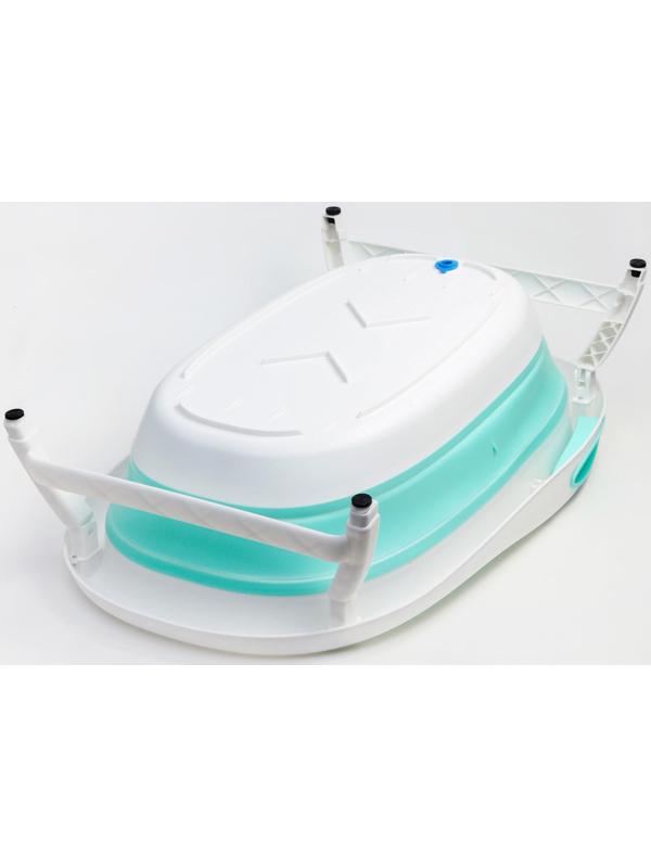 Ванночка детская складная, цвет бирюзовый