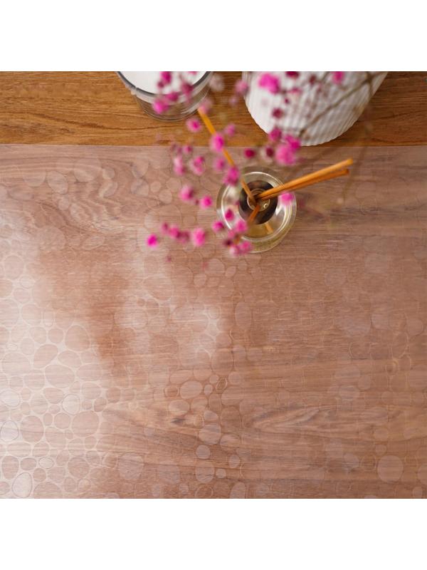 Коврик противоскользящий Доляна «Галька», 45×90 см, цвет прозрачный